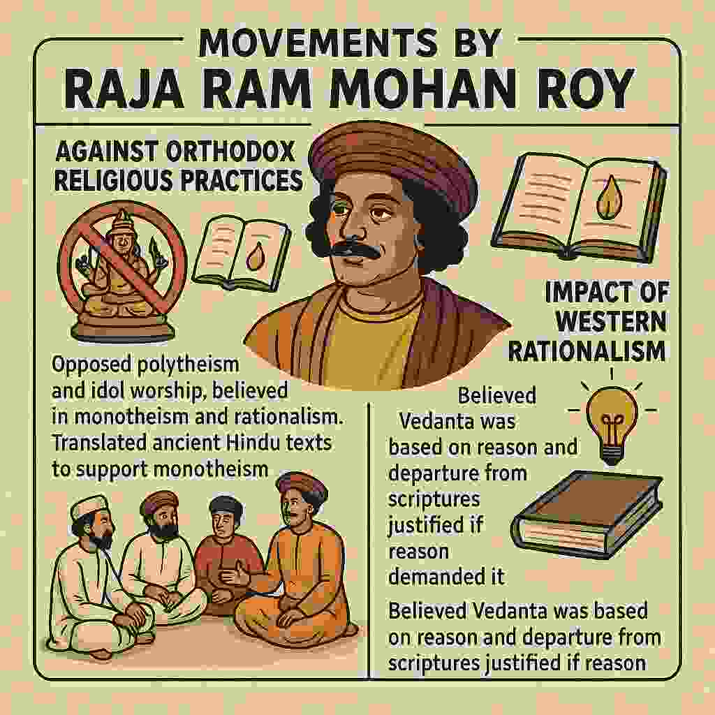 Portrait of Raja Ram Mohan Roy, social reformer and founder of Brahmo Samaj